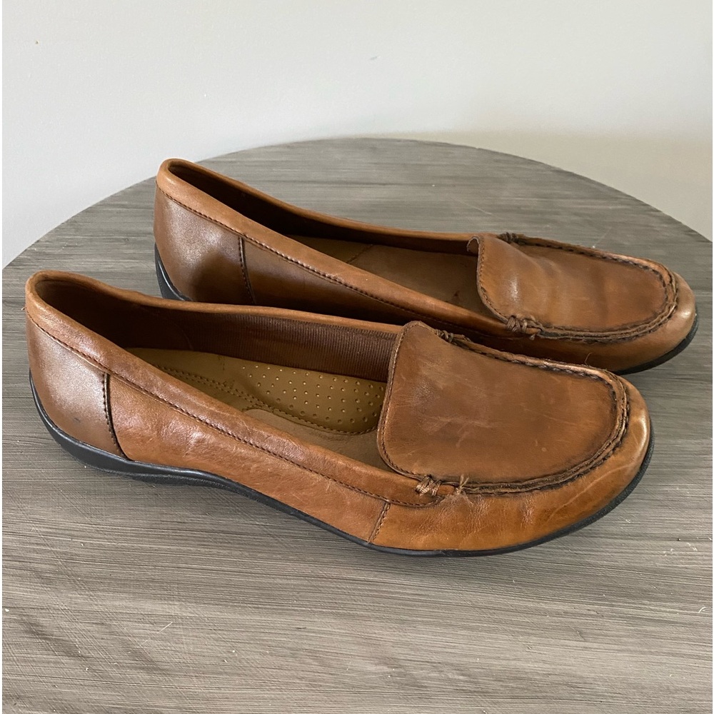 LADIES BASS SLIP ON LEATHER LOAFER